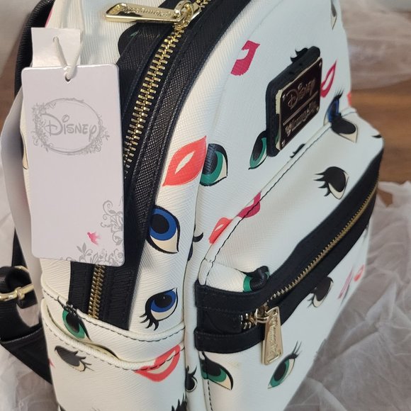 Loungefly x Disney Princess Eyes & Lips Mini Backpack - Picture 2 of 5